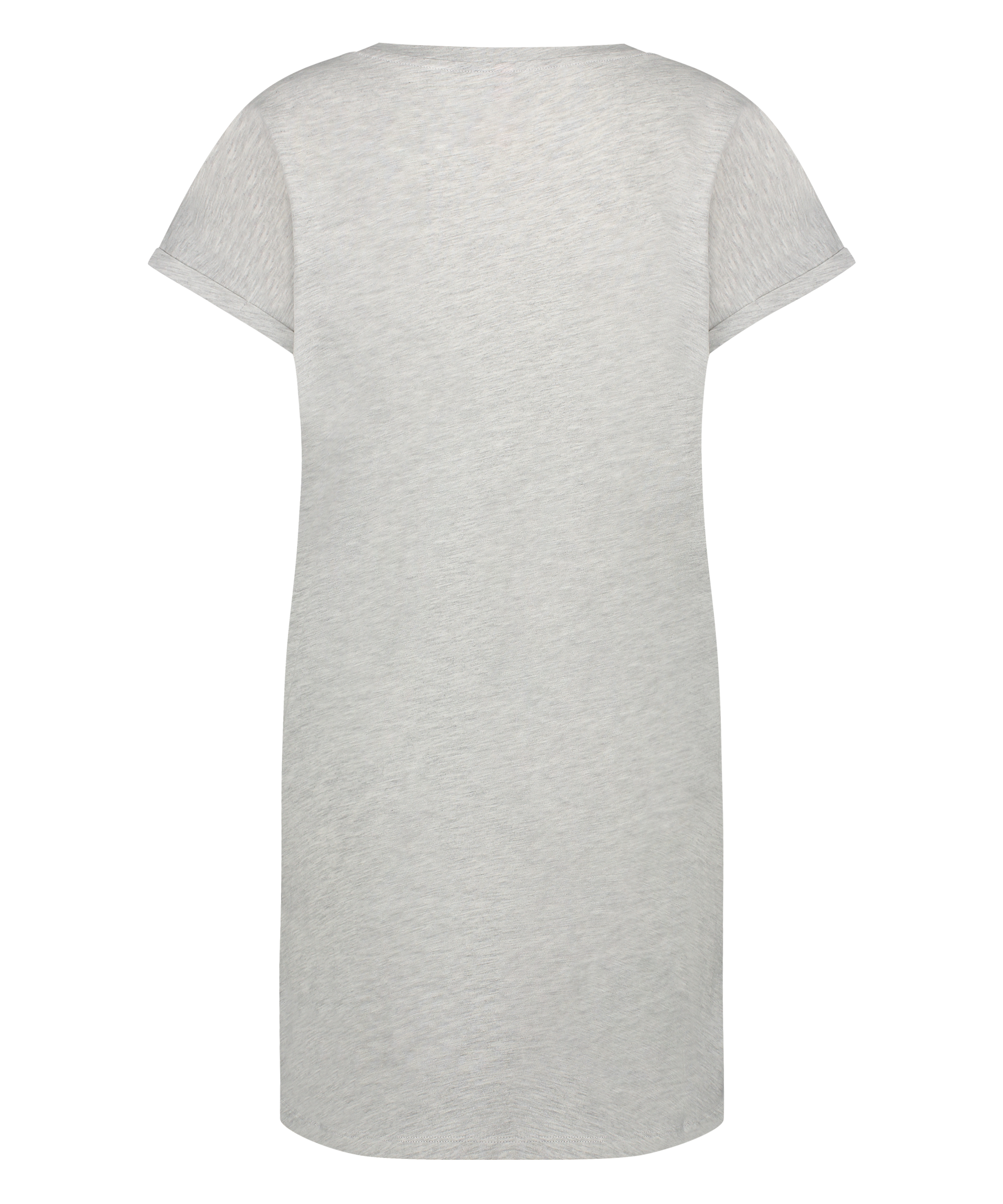 Nattskjorte med rund hals, Gr&aring;, main
