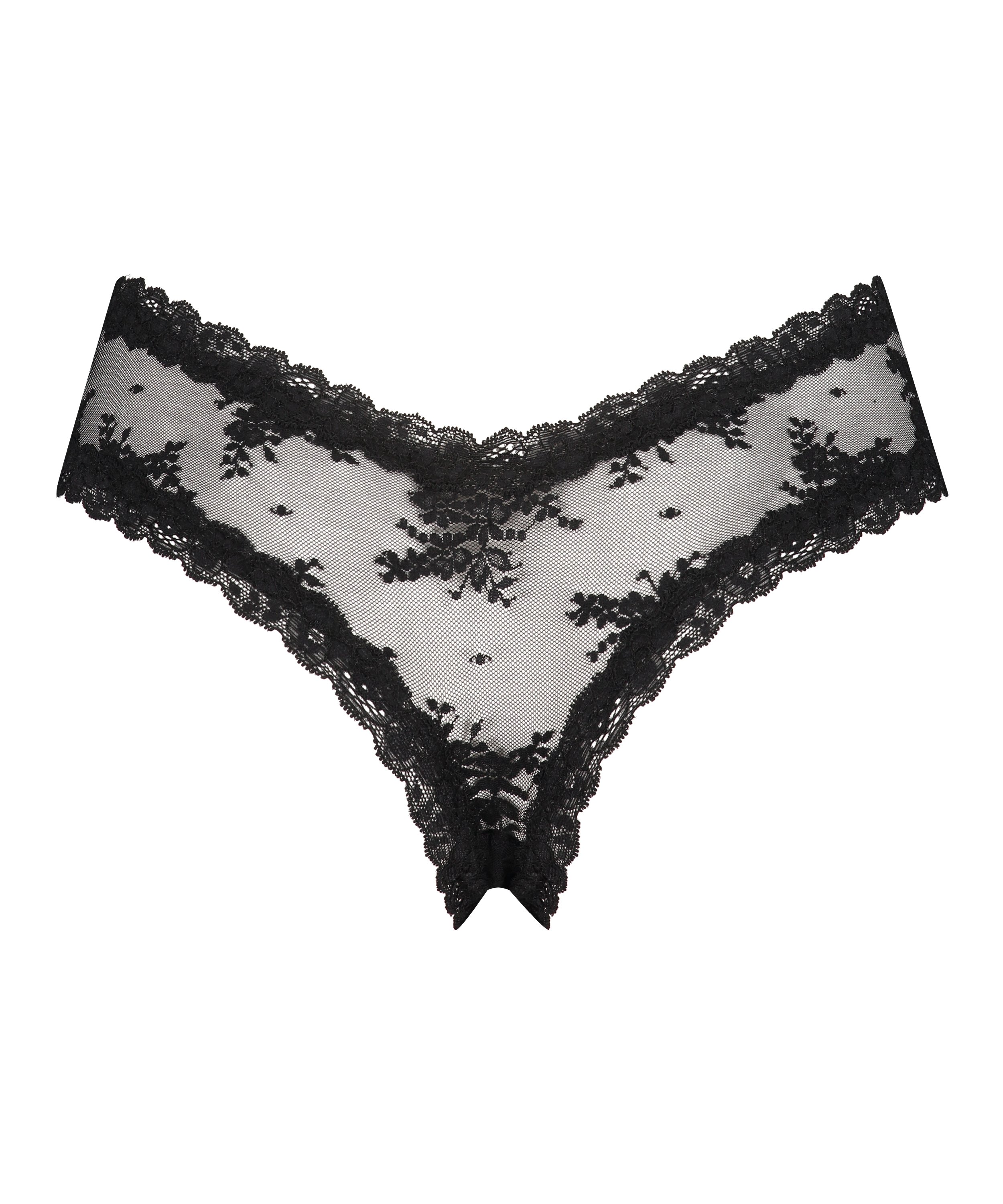 Brasiliansk truse V-shape Mesh, Svart, main