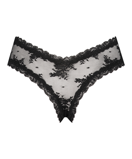 Brasiliansk truse V-shape Mesh, Svart