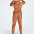 Reinsdyr fleece-onesie, Brun