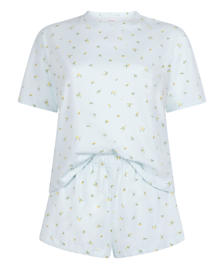 Pysjamassett Cotton Jersey, Gr&oslash;nn