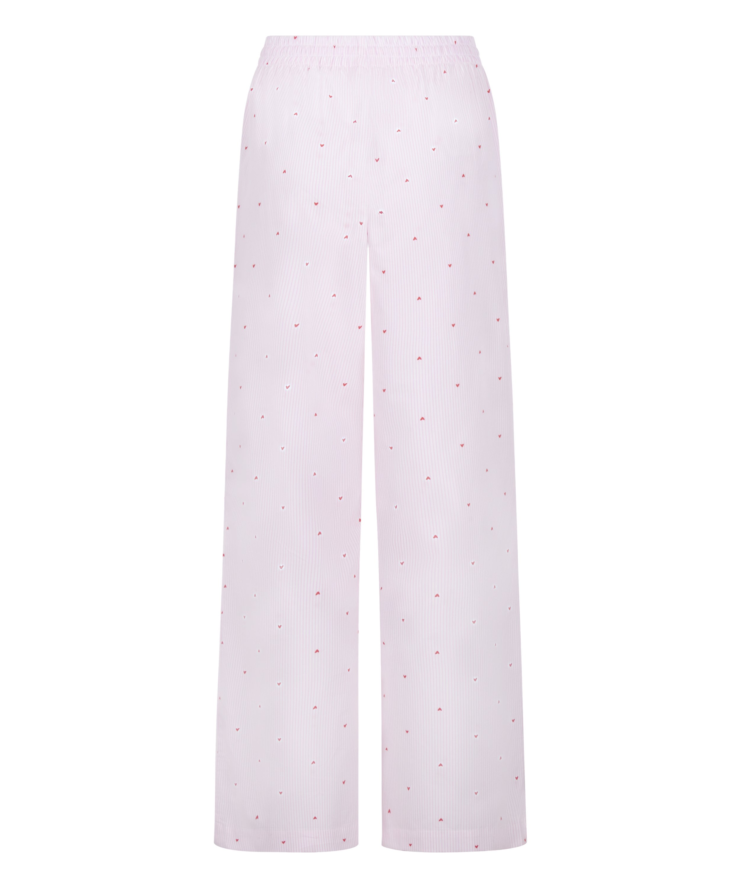 Pant Cotton Stripe Heart, Hvit, main