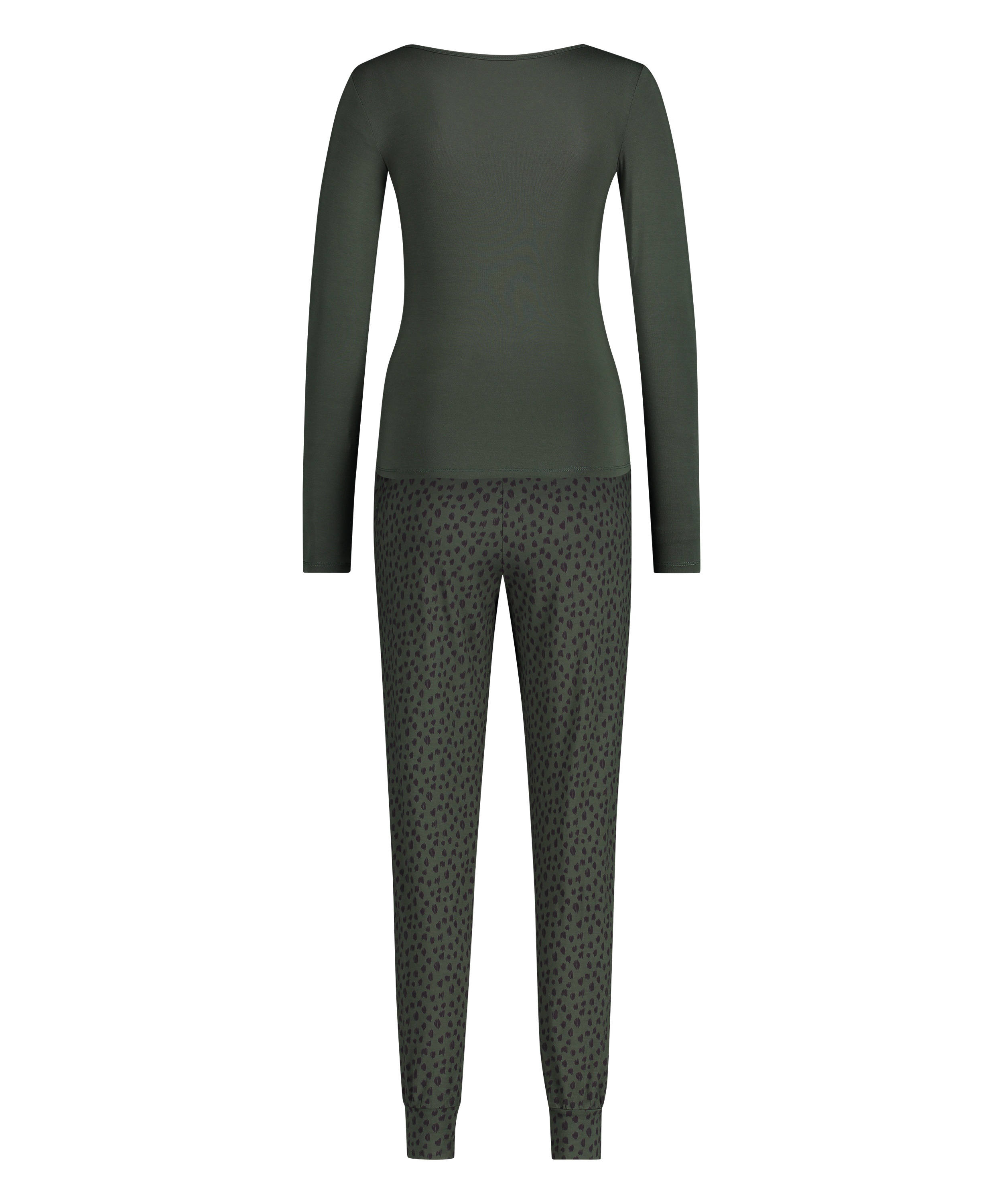 Leopard pysjamassett, Grønn, main