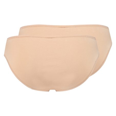 2 Kim minitruser i bomull, Beige