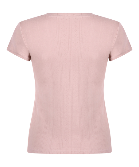 Pointelle topp, Rosa