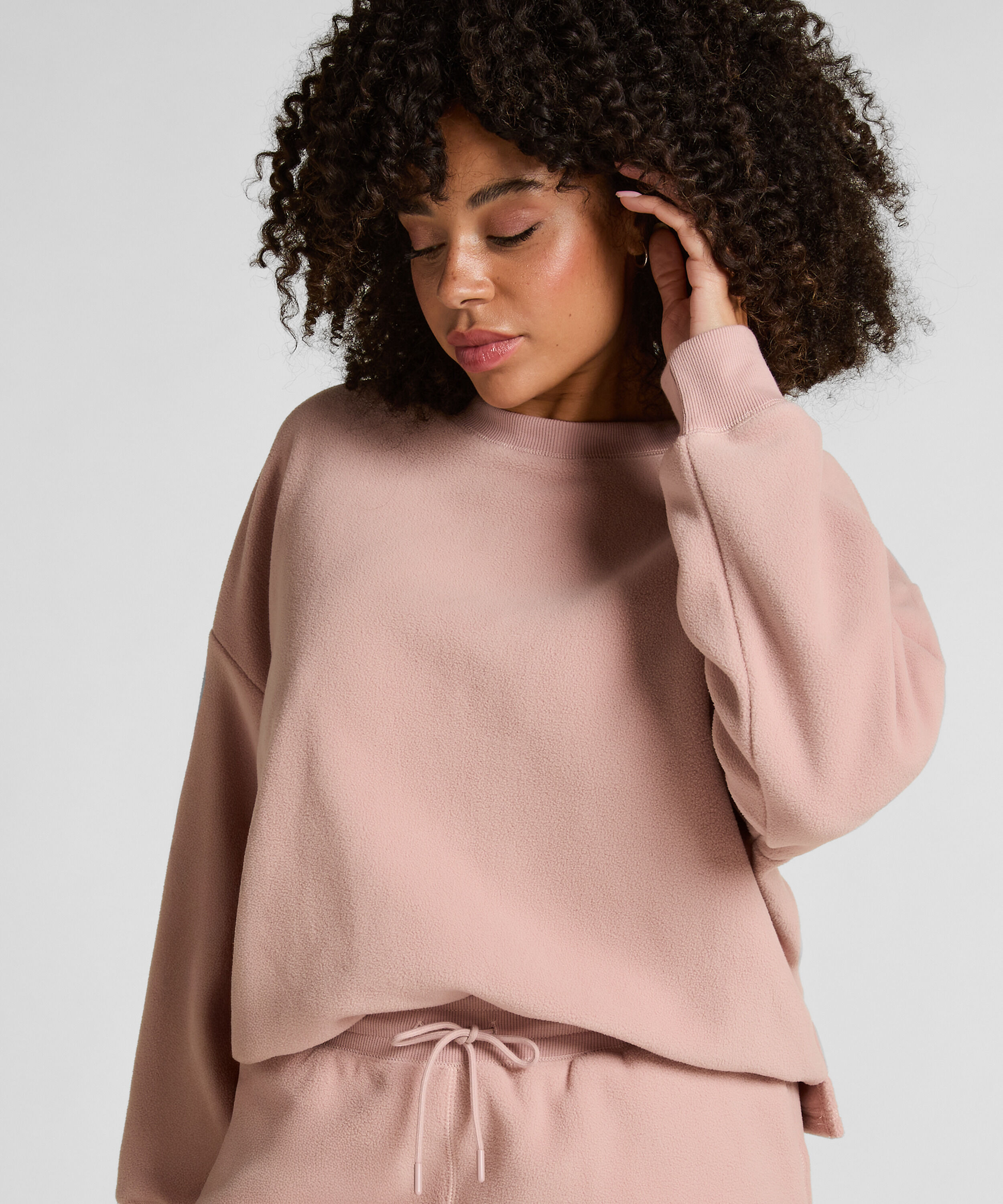 Topp sporty fleece, Rosa
