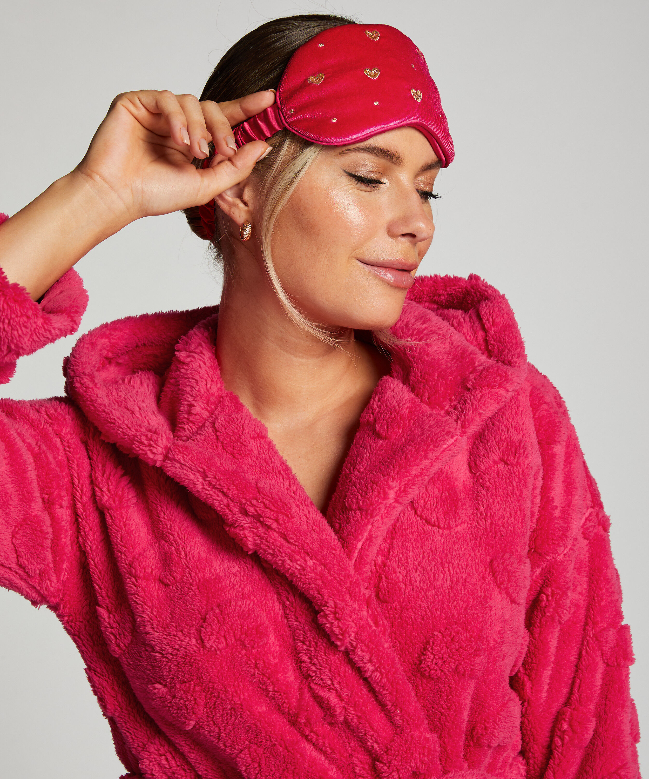 Sovemaske Velours, Rosa