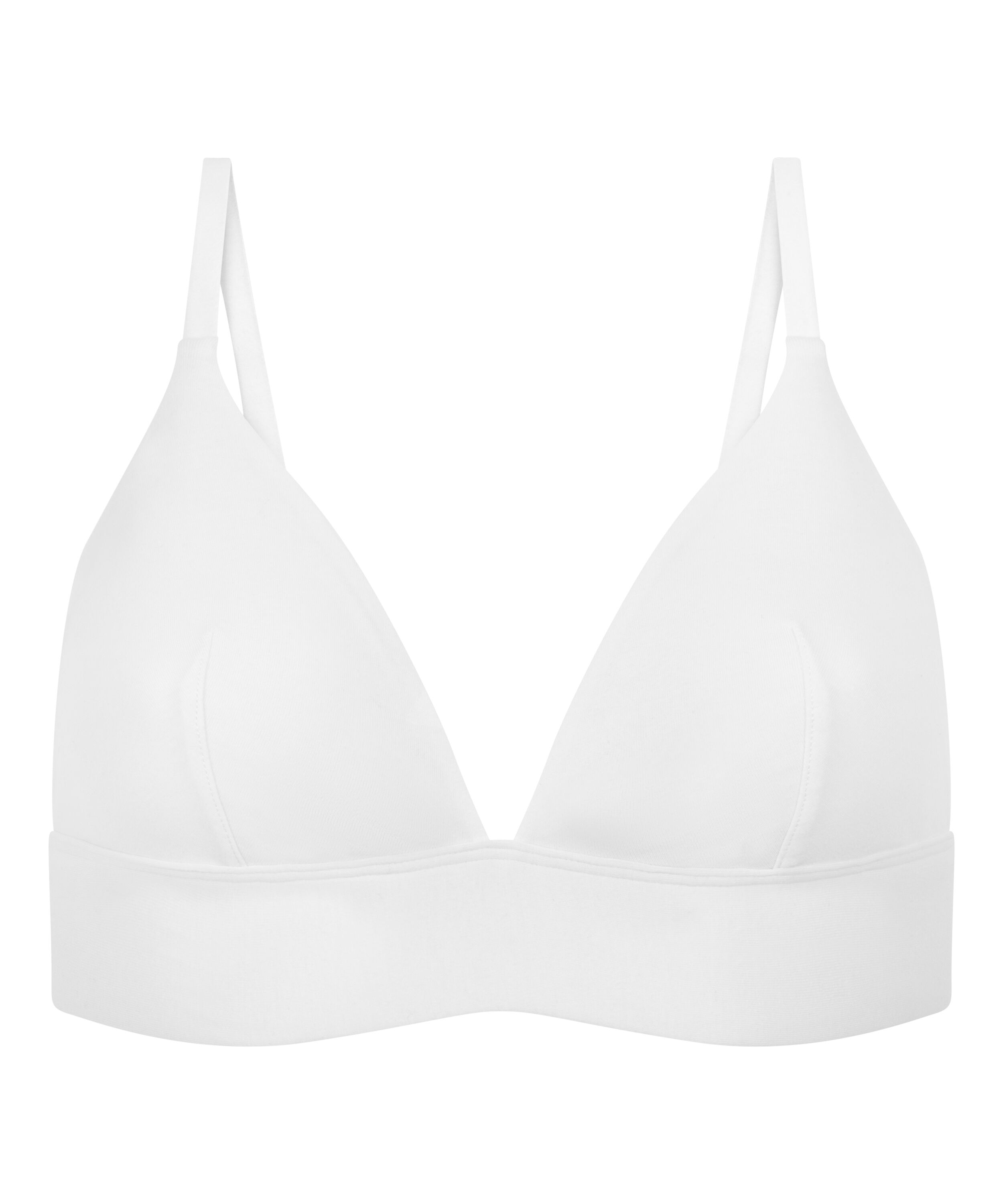 Bralette i bomull, Hvit
