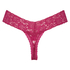 Floral lace g-streng, Rosa