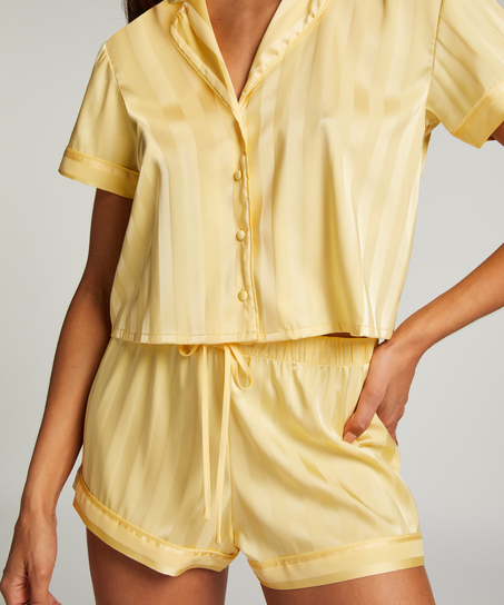 Pyjamasett Satin, Gul