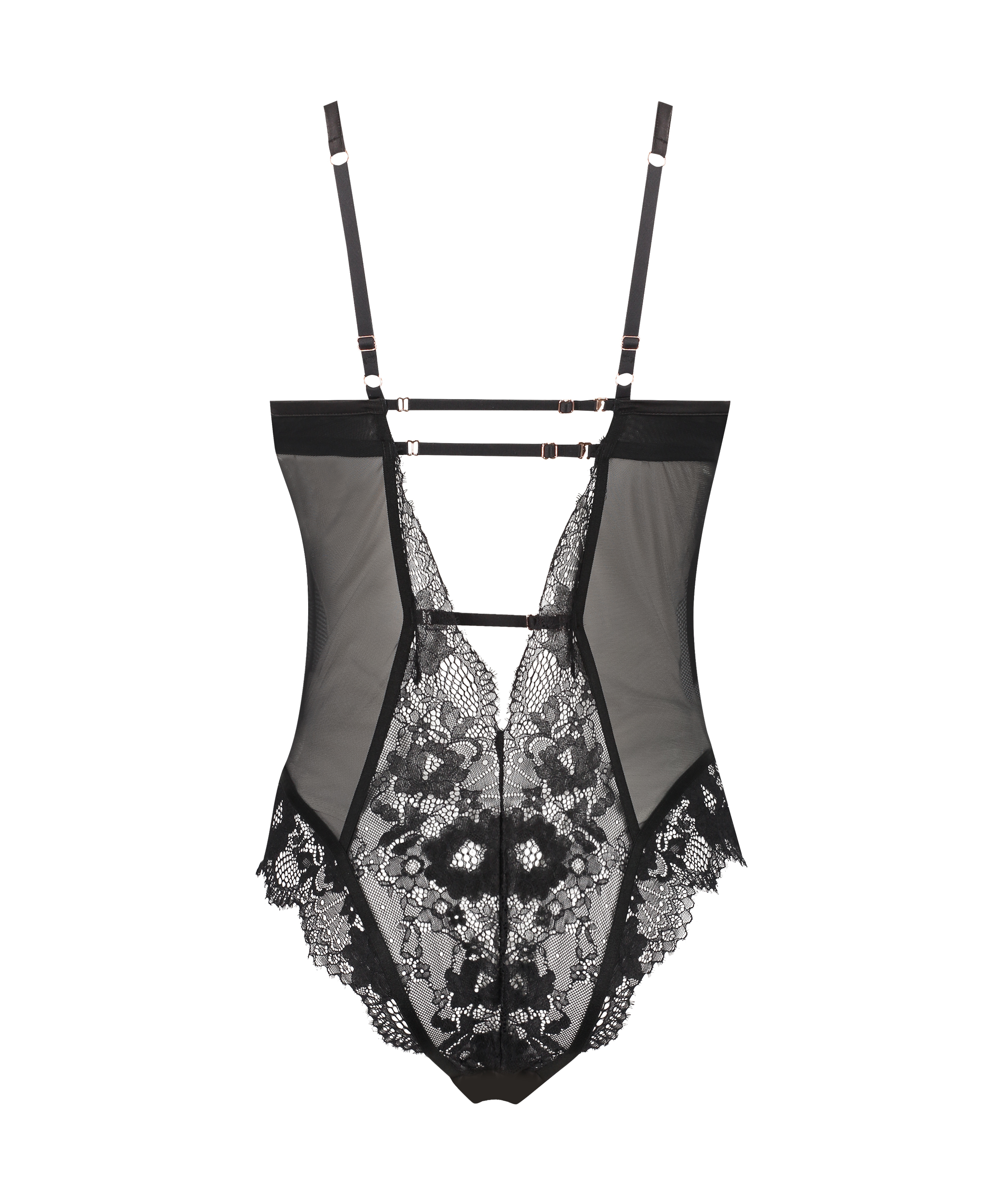 Gabrielle body med spiler, Svart, main