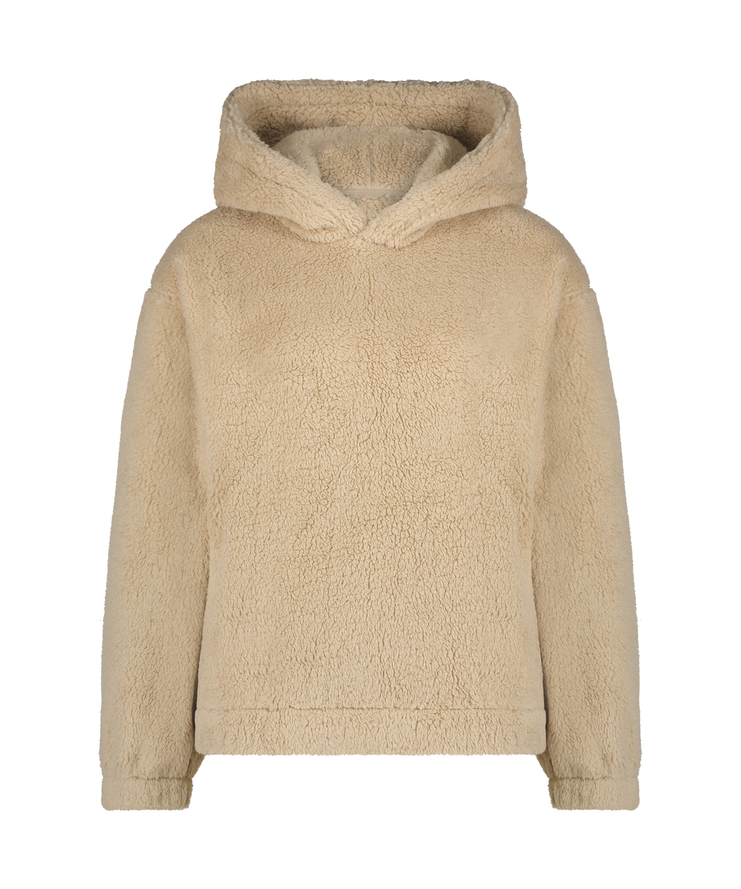 Fleece Snuggle hettegenser, Beige, main