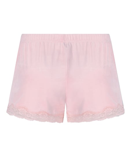 Shorts i blondevelur, Rosa