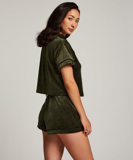 Velvet shorts, Grønn