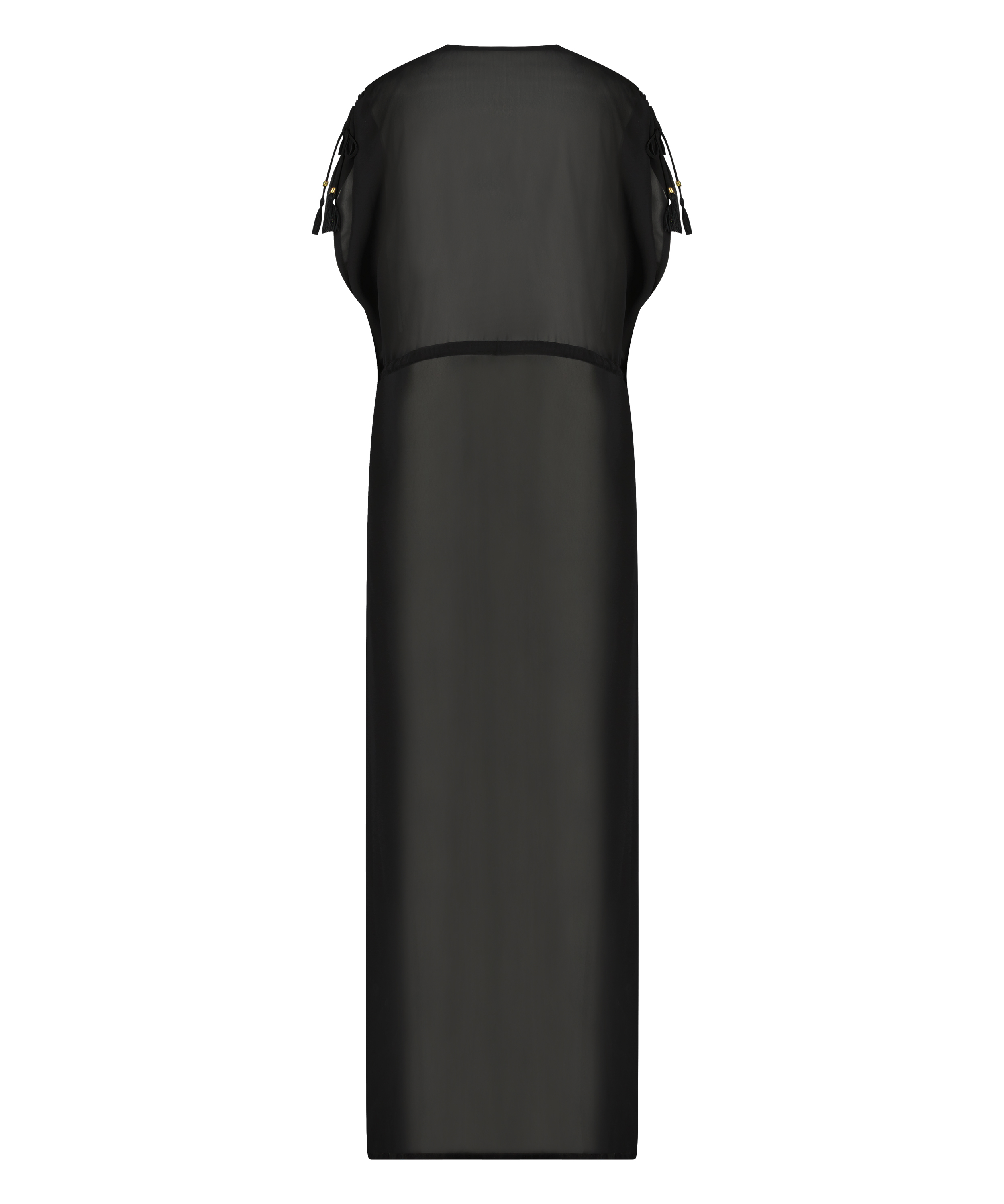 Flortynn kimono, Svart, main