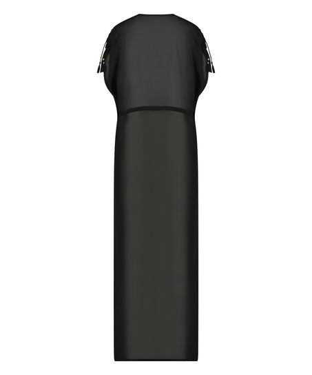 Flortynn kimono, Svart