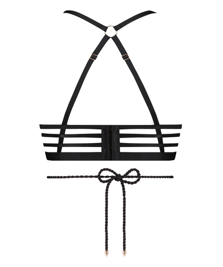 Polstret spilebehå med bøyle Bellini, Svart