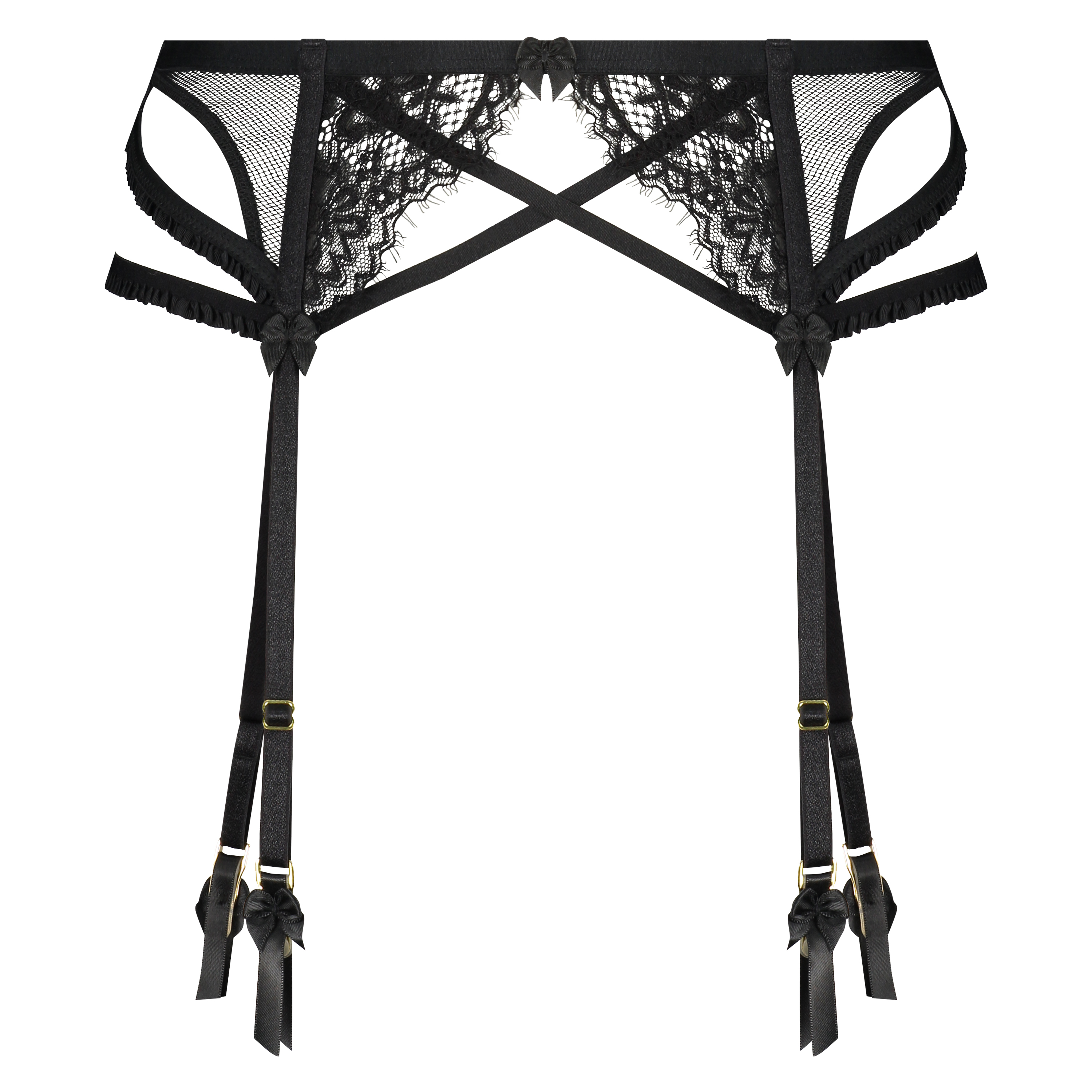 Raven strømpeholder, Svart, main