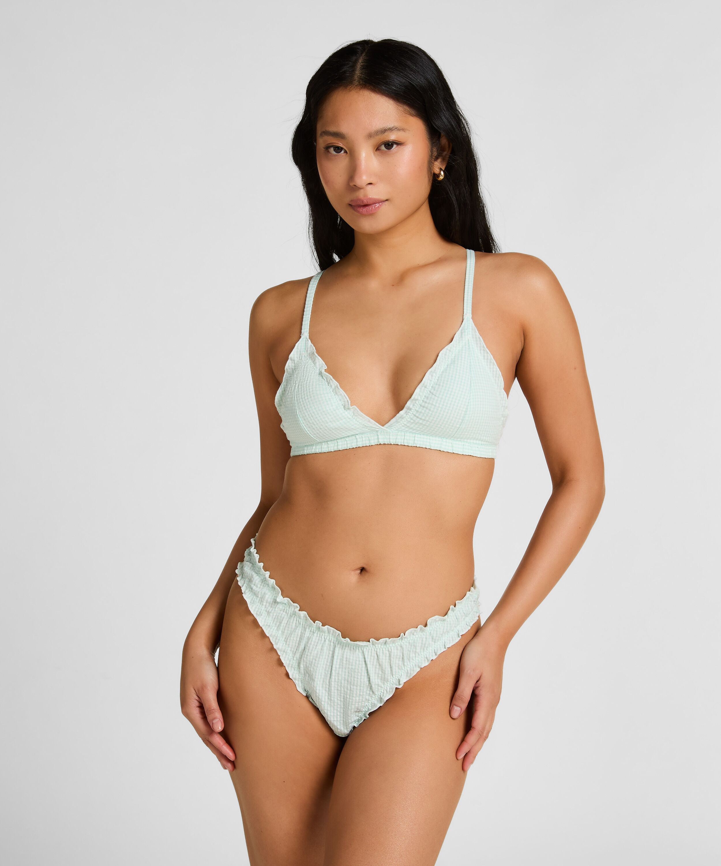 Mia Bralette - Trekant-Bralette med Rysjer
