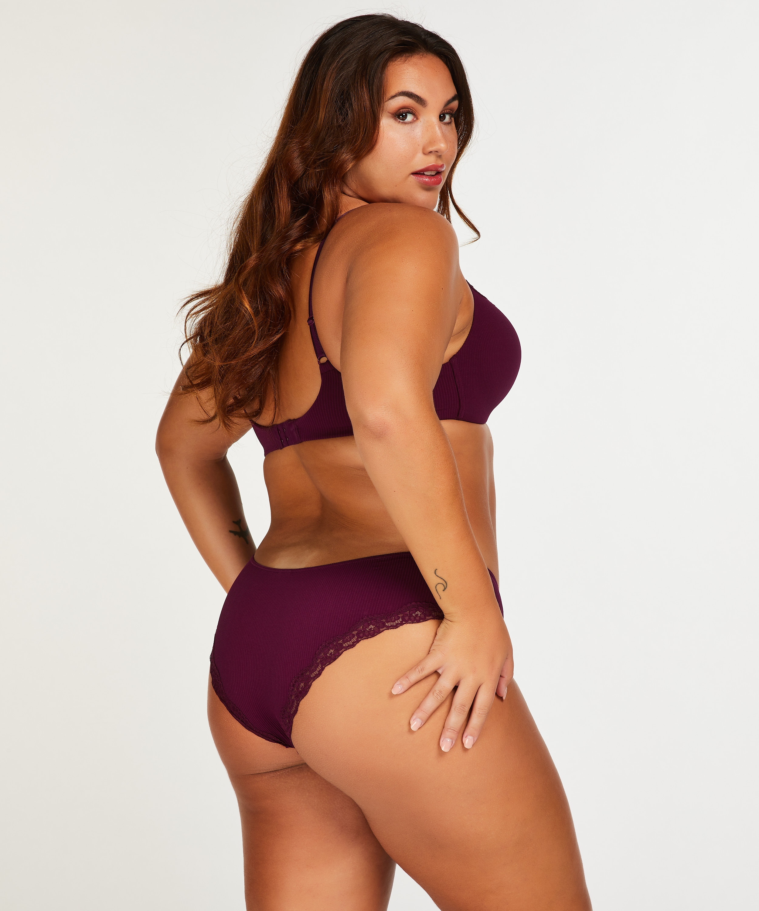 Vattert bh uten bøyle Lola, Lilla, main