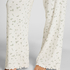Pyjama Pant Loose Pointelle, Hvit