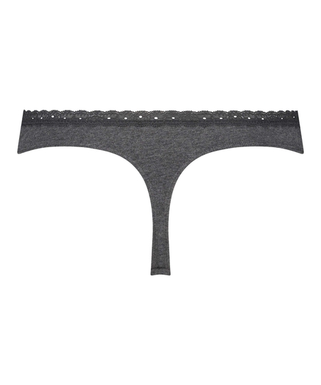 G-streng i bomull, Grå