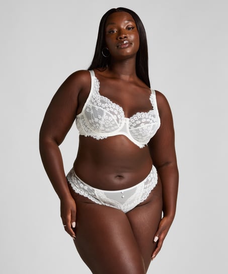 Uvattert bh med bøyle Daisy, Hvit