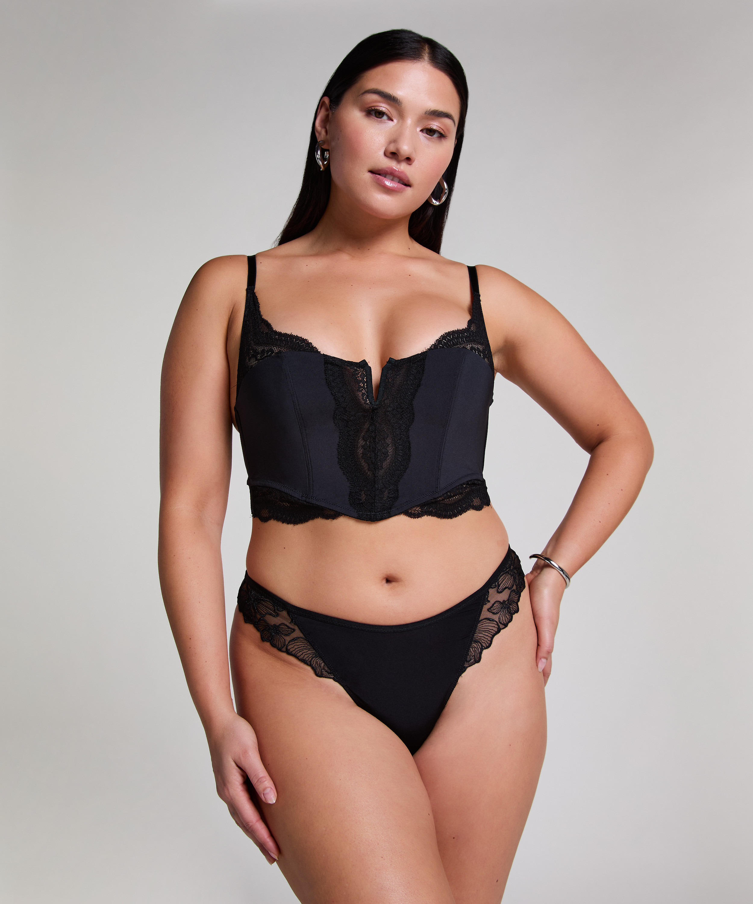 Bronte Bralette, Svart, main