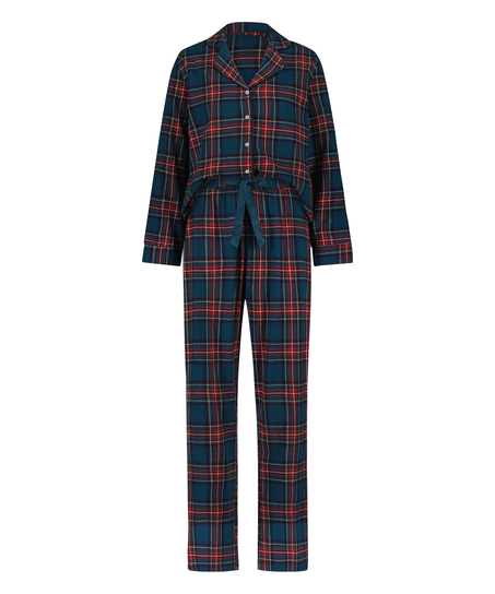 Twill pyjama set, Bl&aring;
