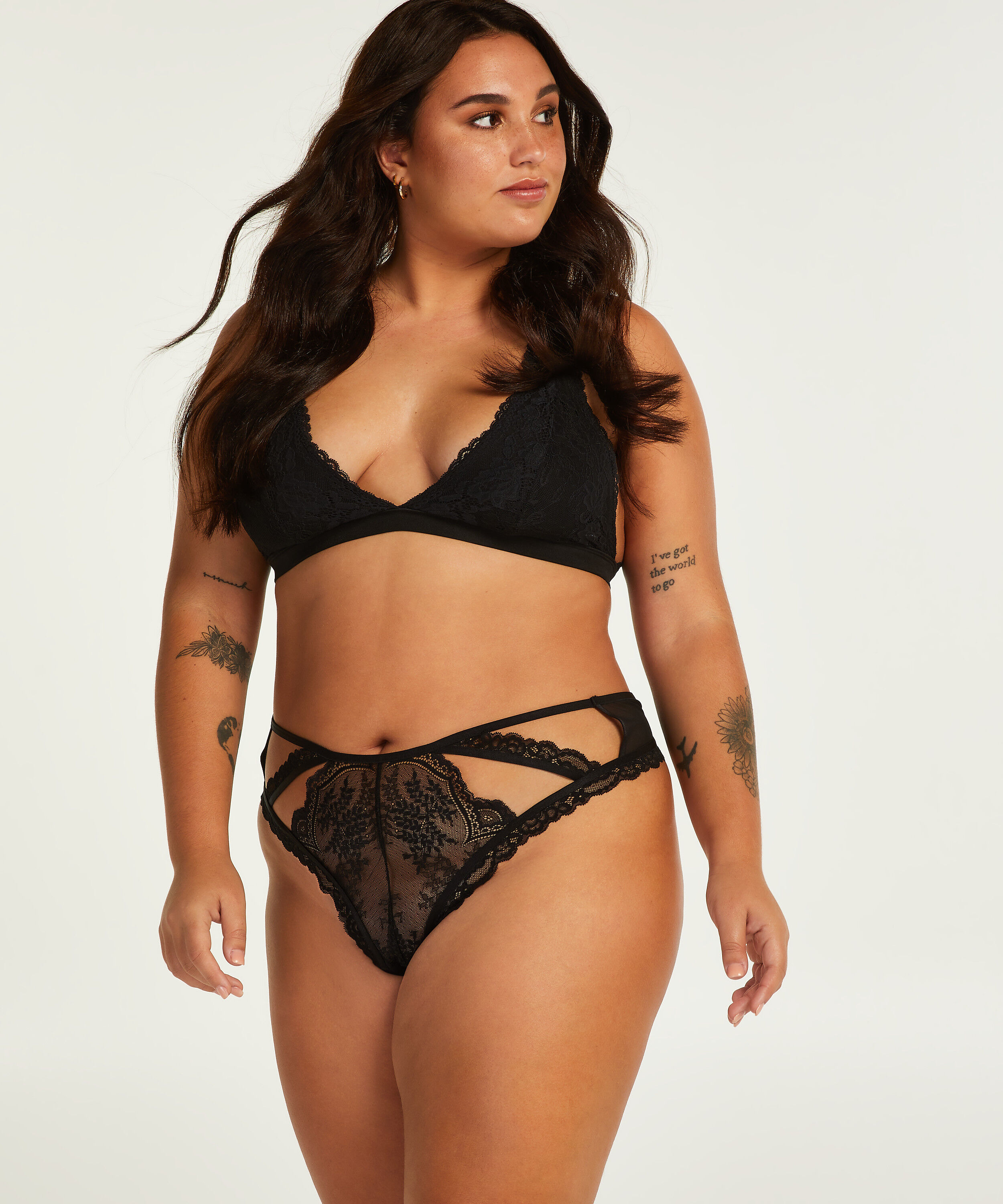 G-streng Cia Curvy, Svart
