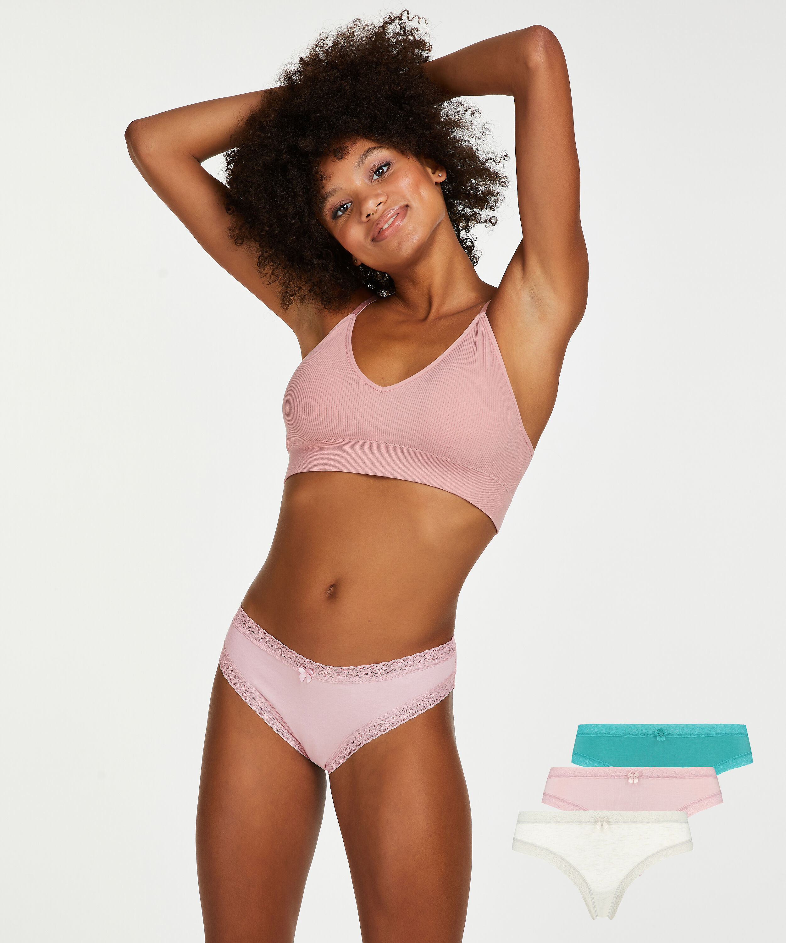 Serenity brasiliansk truse, 3-pakning, Bl&aring;