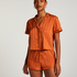 Pyjamasshorts i sateng, Oransje