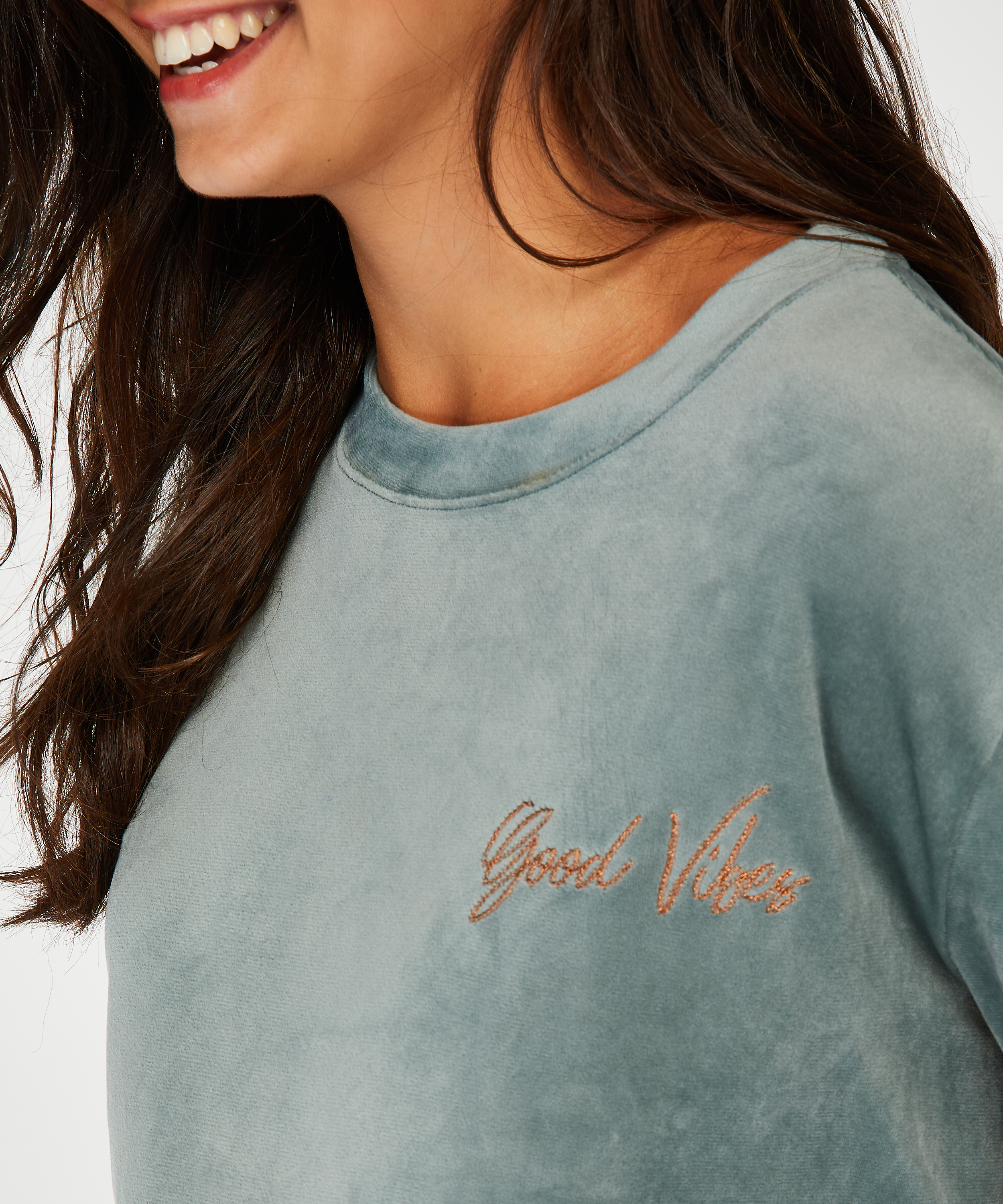 Amme-topp Velours, Grønn, main