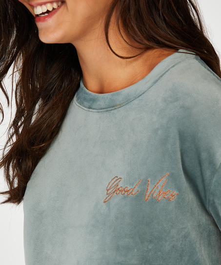 Amme-topp Velours, Grønn