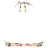 Hawaii Polstret push-up bikinitopp, Hvit