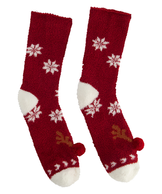 Christmas Cozy Socks, Rød
