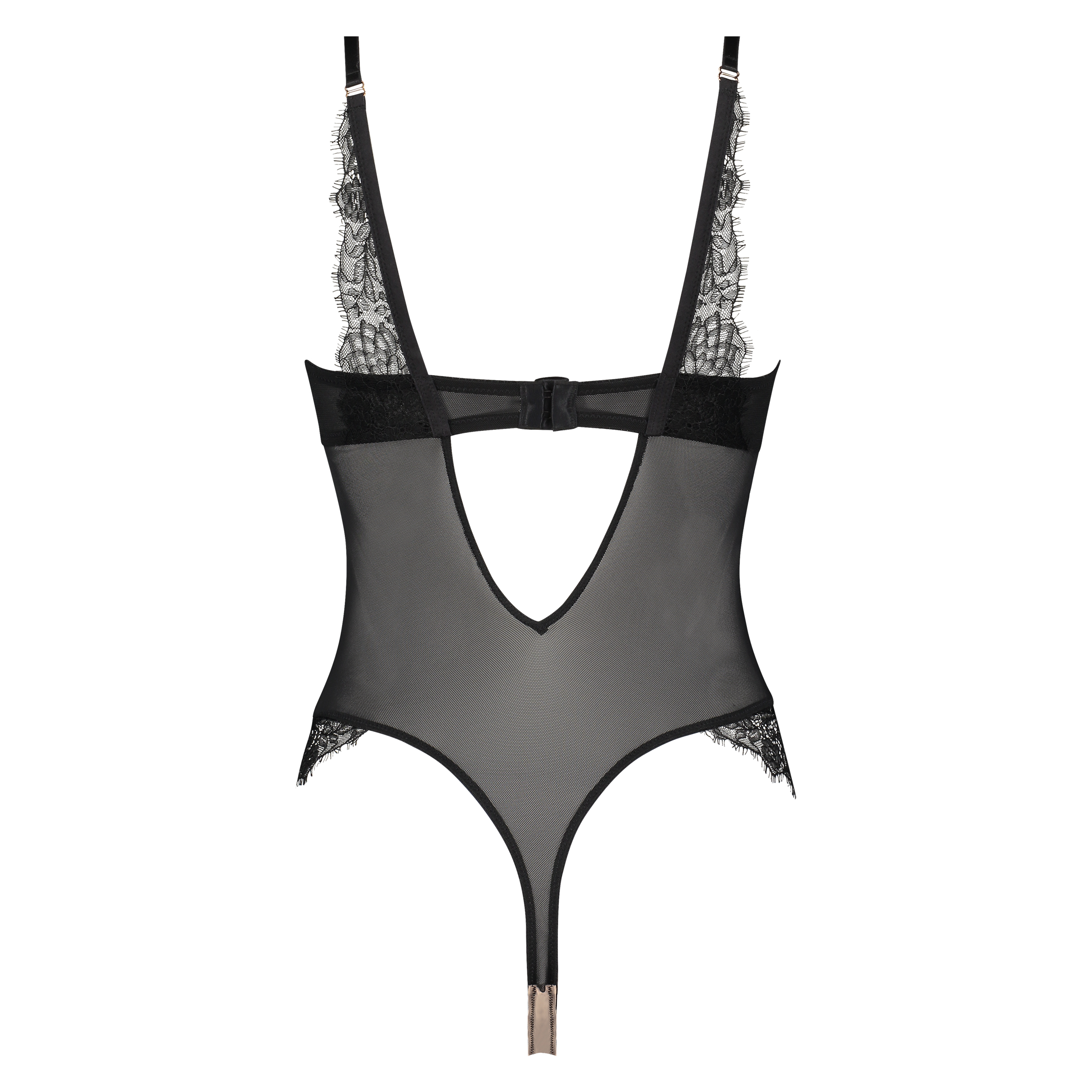 Arianne padded underwired body, Svart, main