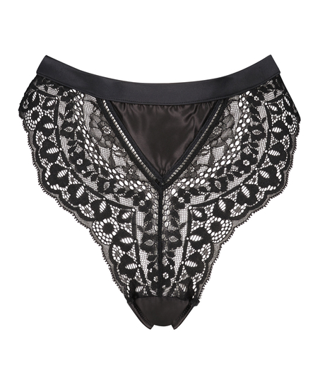 Niany high waist g-streng, Svart
