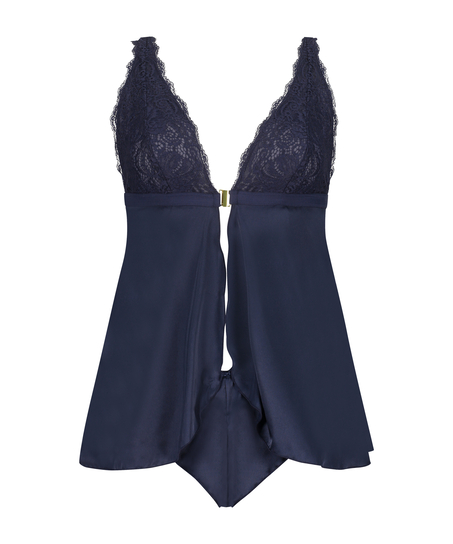 Babydoll Satin Mariah, Blå