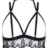 Olivia åpen bralette, Svart