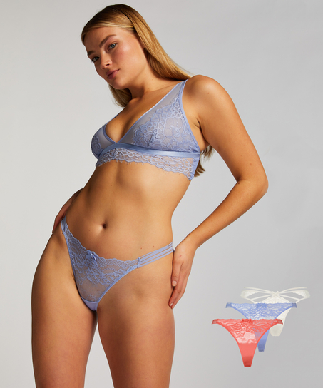 3-pakning med tanga, Rosa