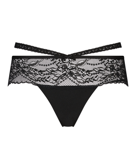 ﻿Hipster-string Francesca, Svart