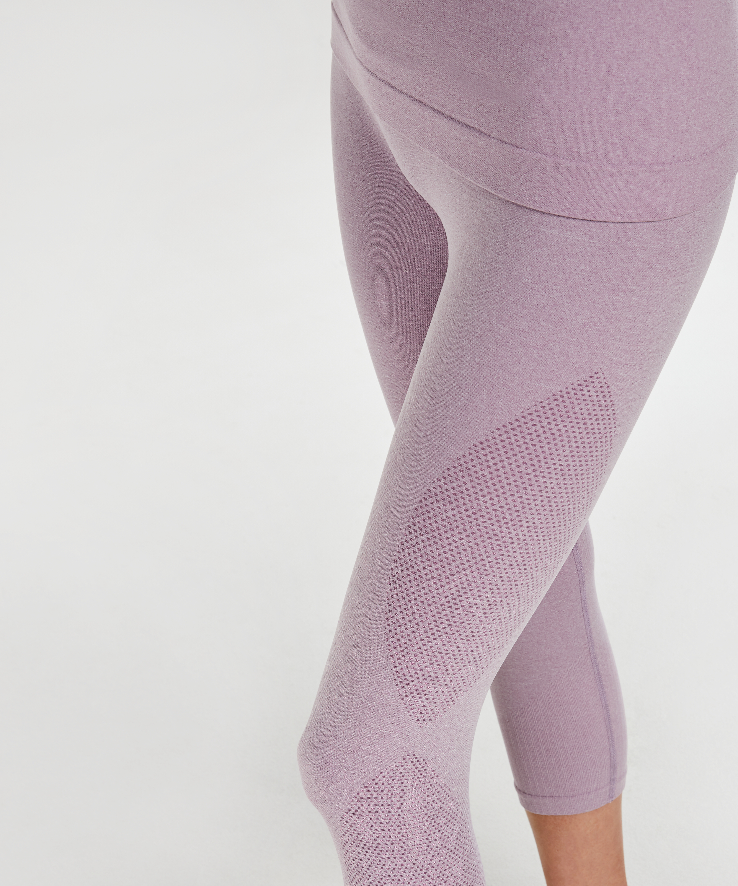 HKMX high waist capri round knit, Lilla, main