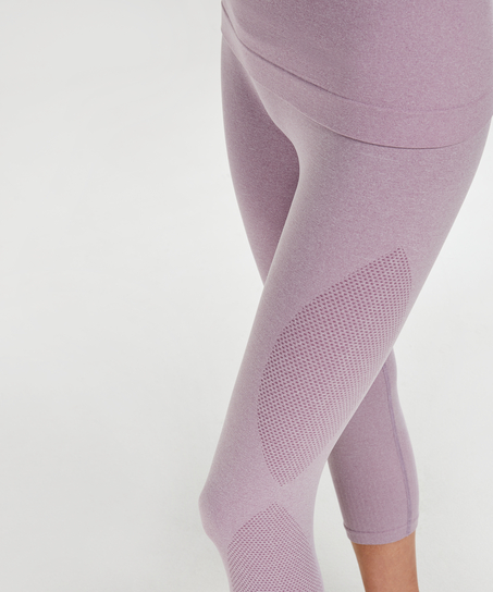 HKMX high waist capri round knit, Lilla