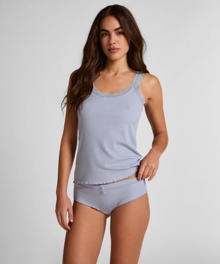 Renee Rib Brazilian Short, Lilla