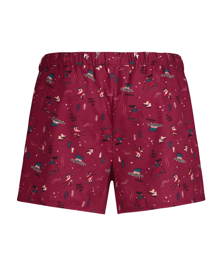 Twill shorts, Rød