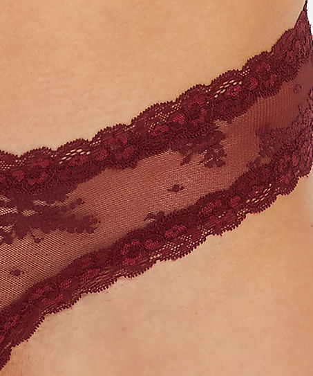 Brasiliansk truse V-shape Mesh, Rød