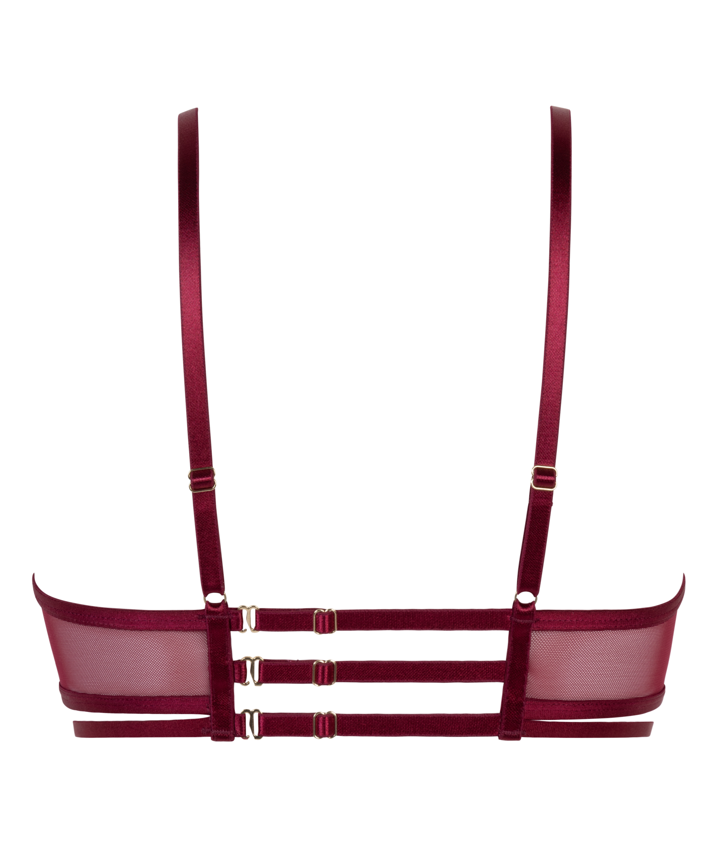 Upolstret Longline spile-BH Scarlett, R&oslash;d, main