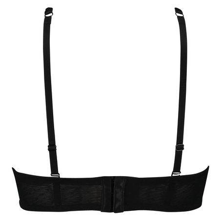 Padded strapless underwired bra Ramona, Svart