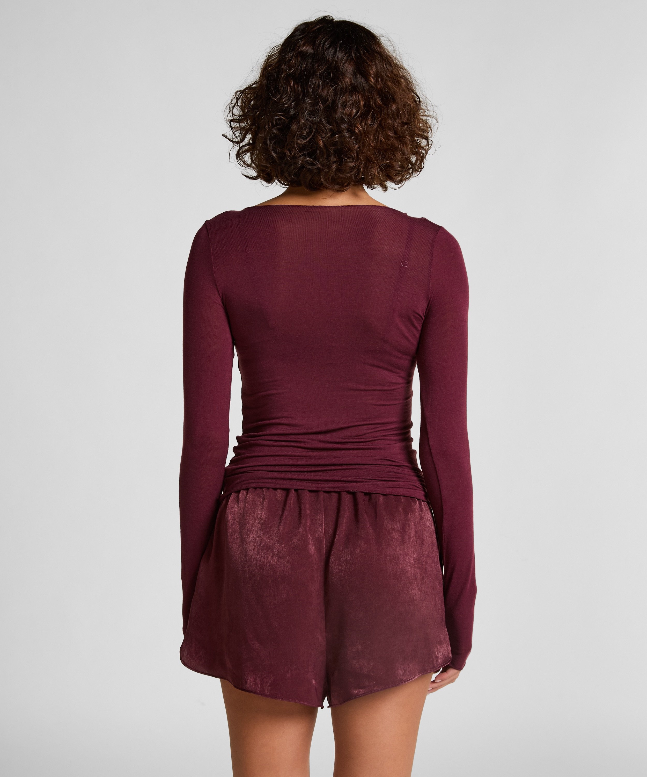 super soft b&aring;thals med kasjmir skjorte, Lilla, main